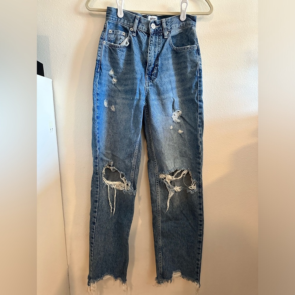 BDG Ripped Wide Leg Jeans
